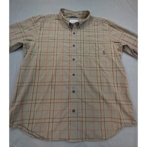 Columbia shirt men extra large xl rapid rivers‎ II long sleeve plaid brown